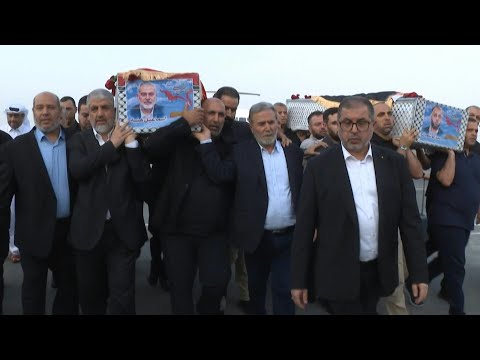 Coffin of Hamas chief Haniyeh arrives in Qatar ahead of his funeral | AFP