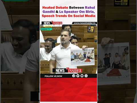 Heated Debate Between Rahul Gandhi & Ls Speaker Om Birla #trending #shorts #viral #short #ytviral