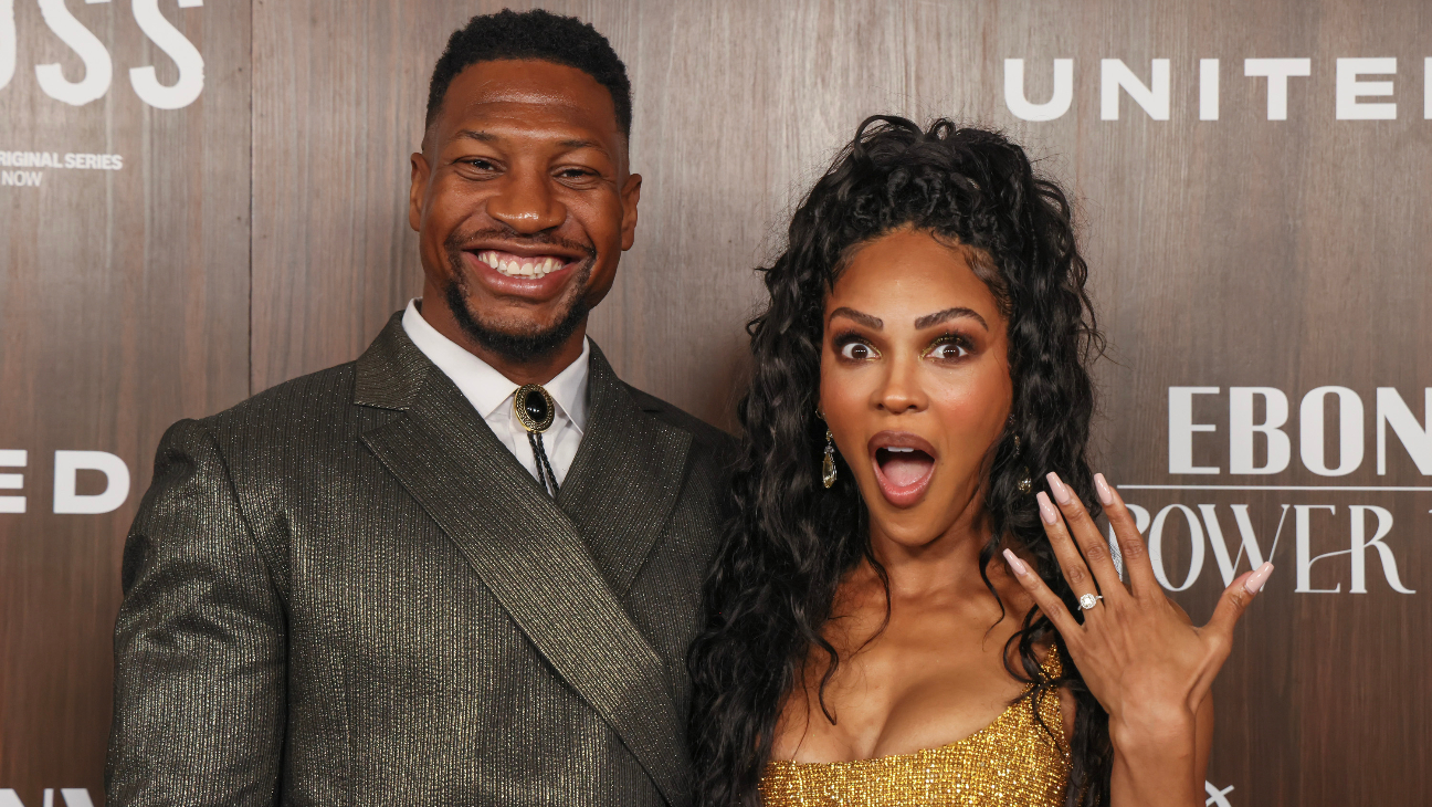 Jonathan Majors And Meagan Good Reveal Engagement At Ebony Power 100 Gala